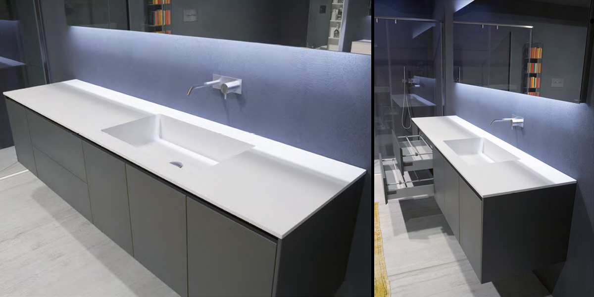 Комплект мебели №1 218,4 см Antonio Lupi PIANA Antoniolupi 1PIANA - Вид №1