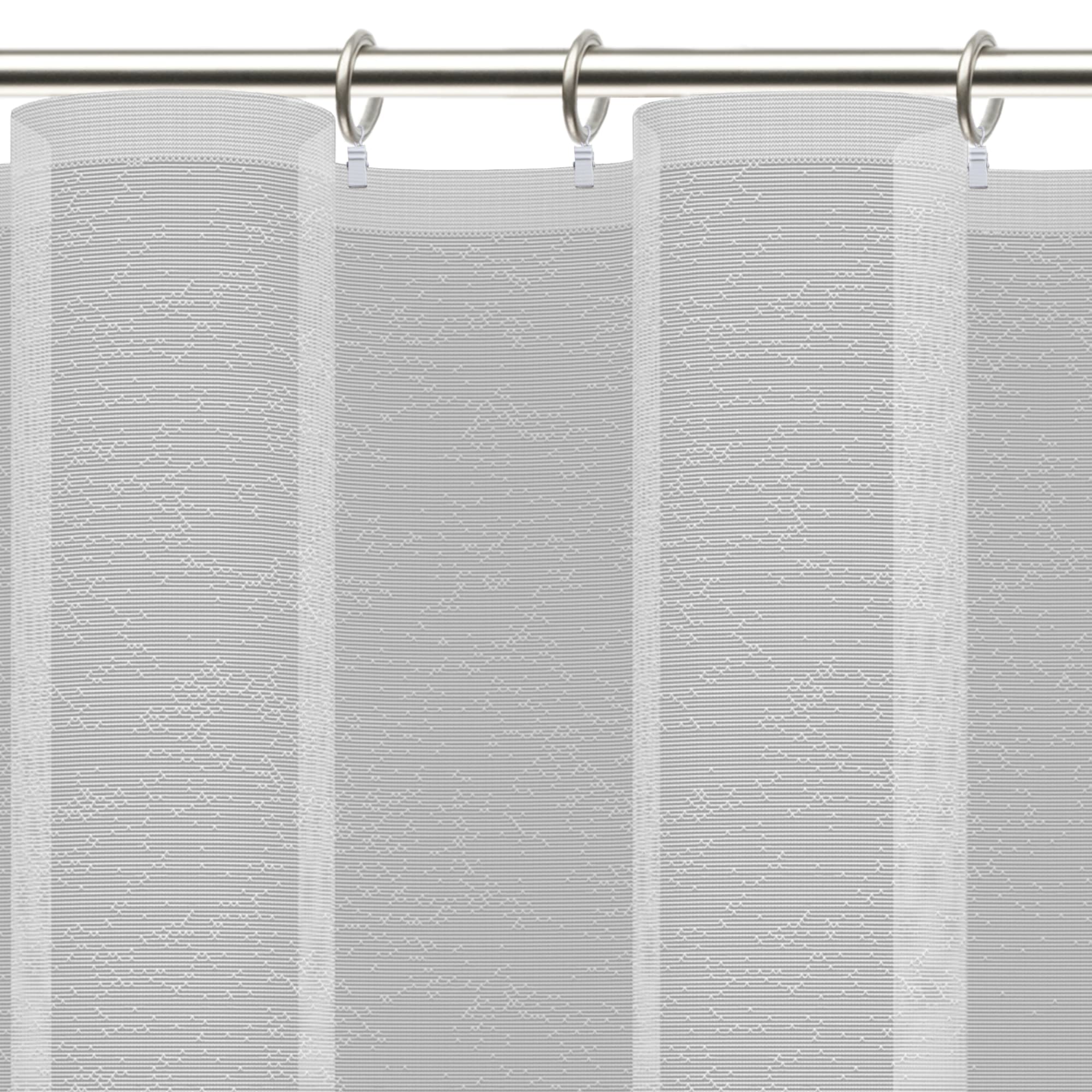 85276014 Тюль для кухни "Снегири" 200x165 см цвет белый Santreyd  - Вид №5