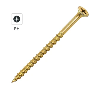 Саморезы по дереву DILWIS потайные острые оцинкованные 4.2x75 мм 3 кг