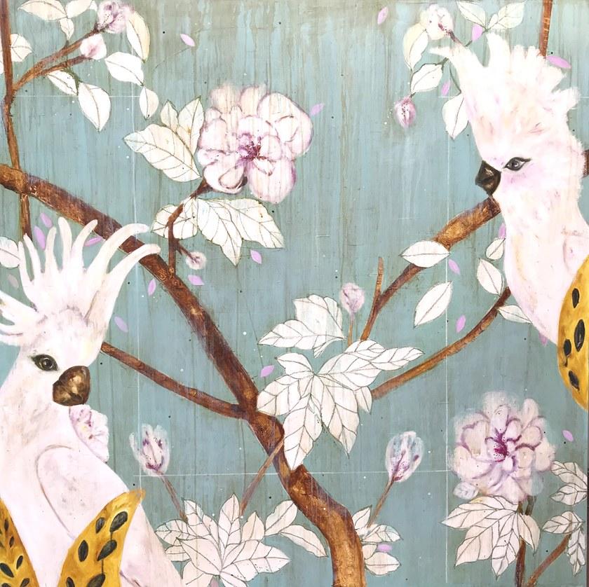 ICI ET LÀ Смешанная техника на холсте K. fabrizzi Kf31 - Вид №1