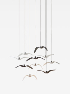 Стеклянный светодиодный подвесной светильник