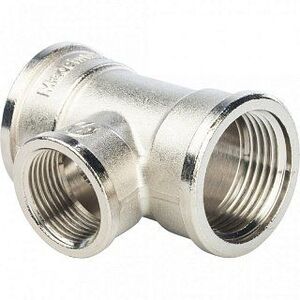 Тройник переходной ВР 1х3/4х1" никель STOUT