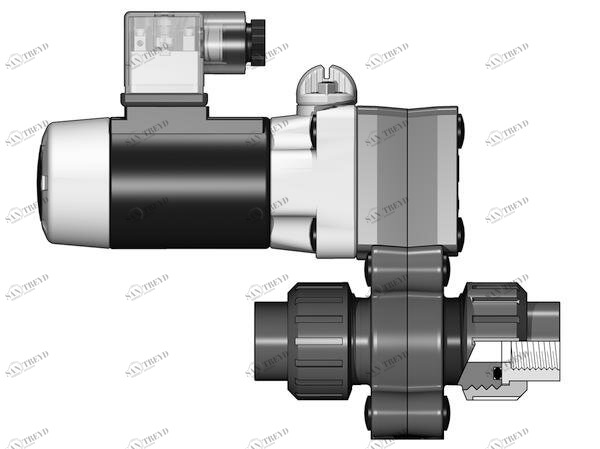 SANIT 523453000015020 2/2-ходовой тип электромагнитный клапан SF 12, R 1/4 "и 3/8", резьбовые гнезда, NC 