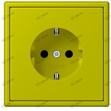JUNG Пластиковая электрическая розетка Ls 990 les couleurs® le corbusier sun-id-1370154