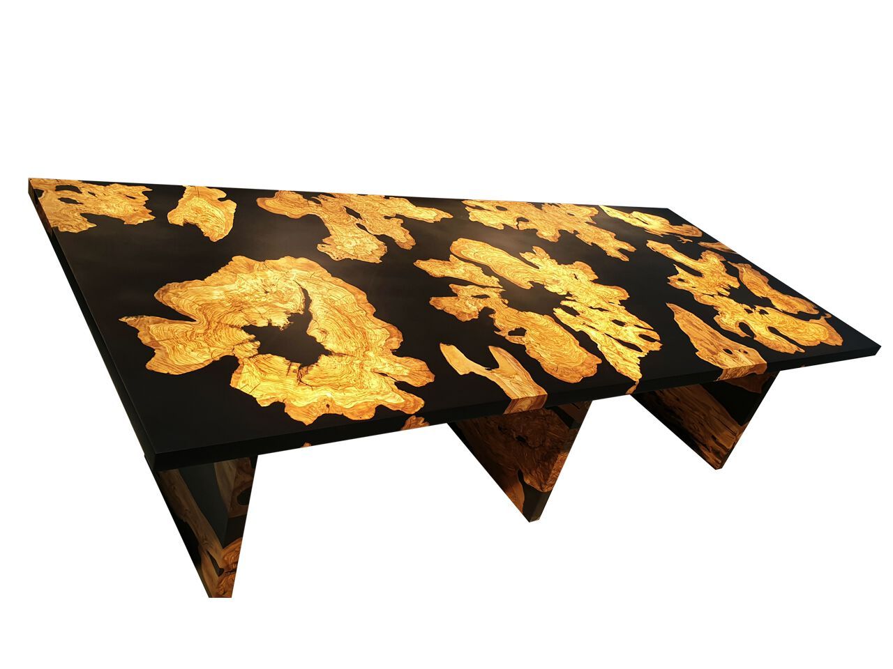 Прямоугольный стол из оливкового дерева и смолы Legnor LEG2408751 ARCH-00041415 - Вид №3