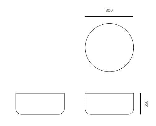 Круглый журнальный столик Cimento® старая дева ARCH-00042743 - Вид №2