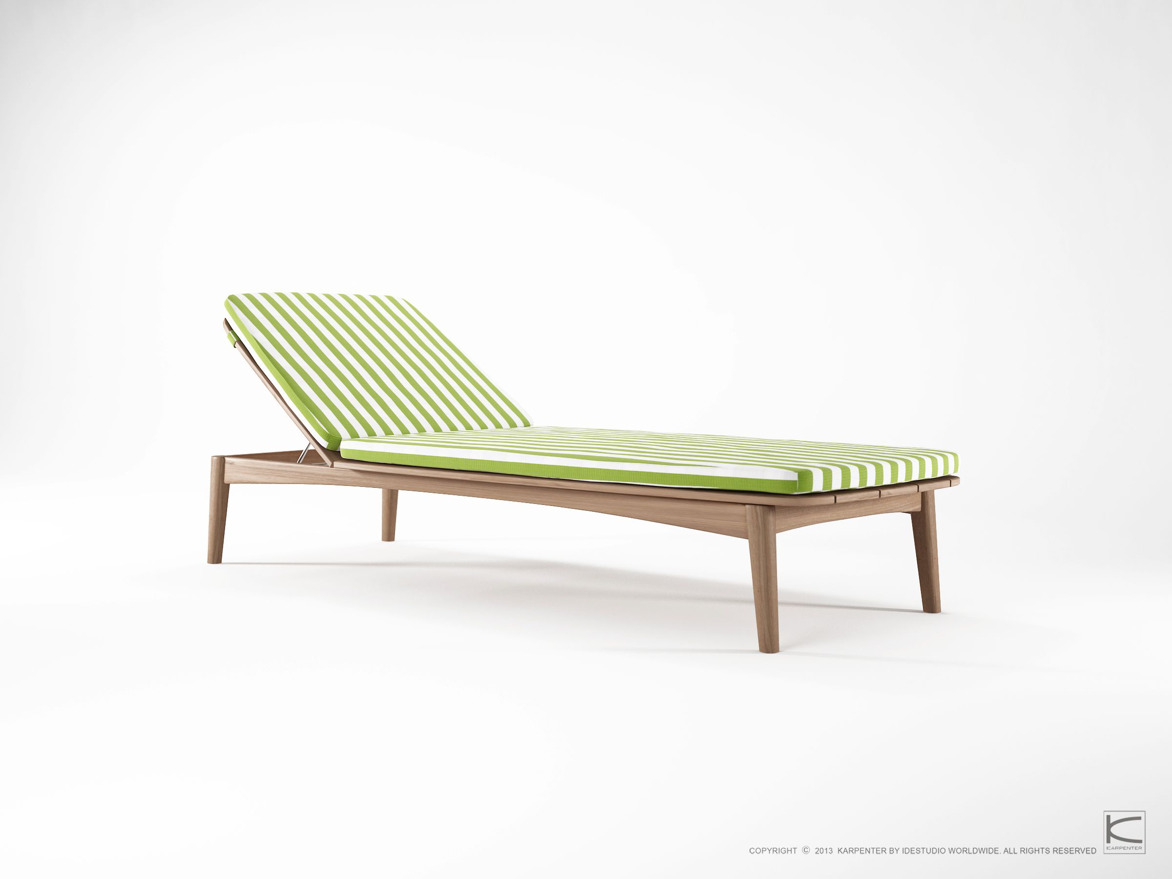 Складная садовая кровать из тикового дерева KARPENTER Grasshopper Outdoor ARCH-00014272 - Вид №12