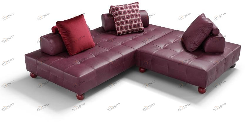 Egoitaliano Секционный угловой диван в коже L'ego sun-id-1399857