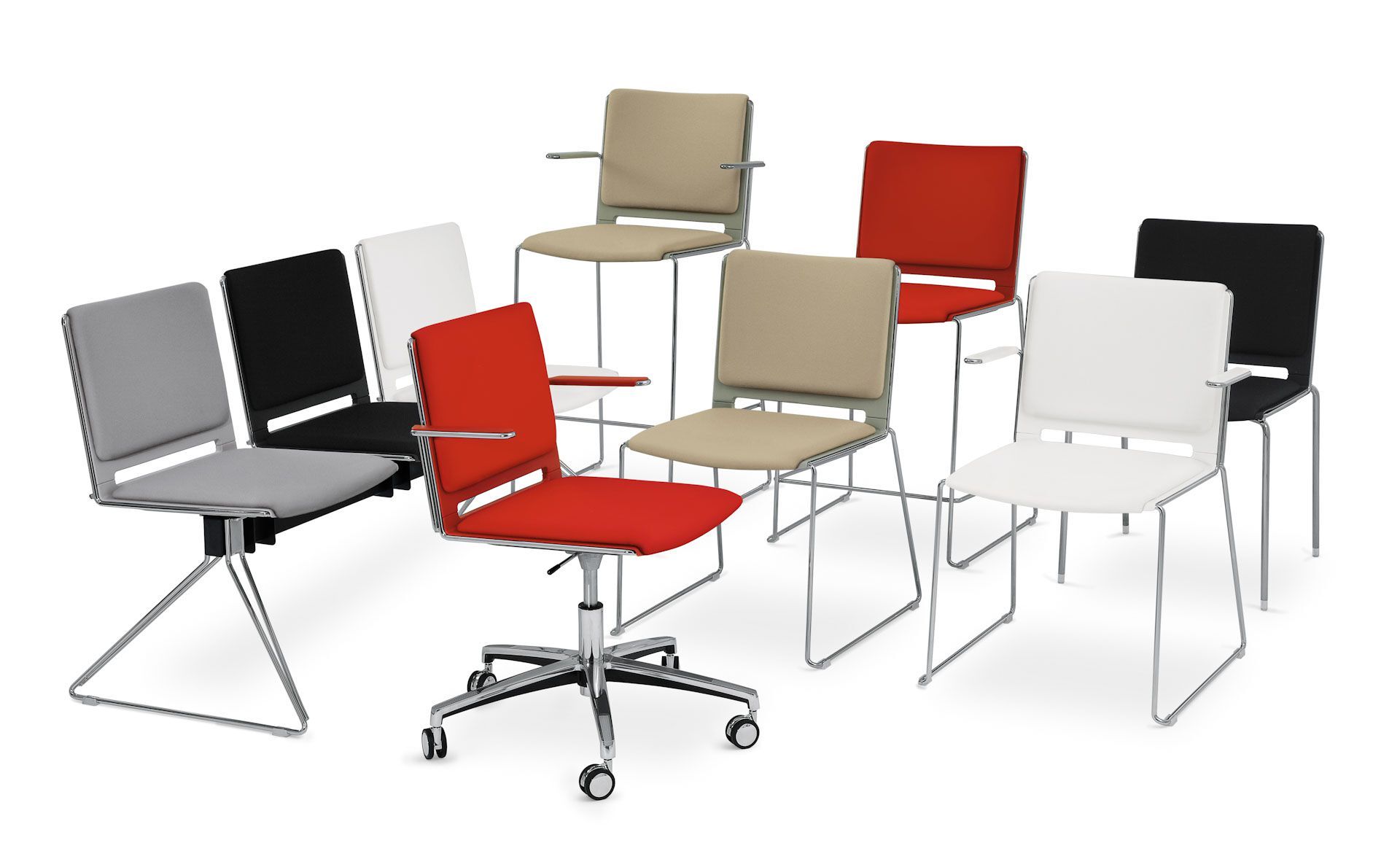 Мягкий штабелируемый стул Diemmebi laFILÒ ARCH-00092082 - Вид №1