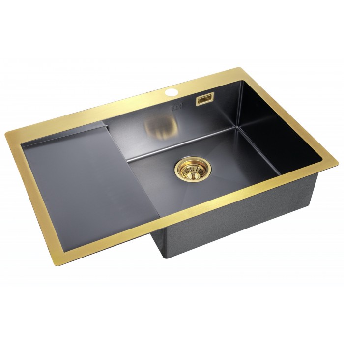 Zorg A 7851-R BR/GRAFIT Мойка кухонная прямоугольная Zorg  - Вид №1