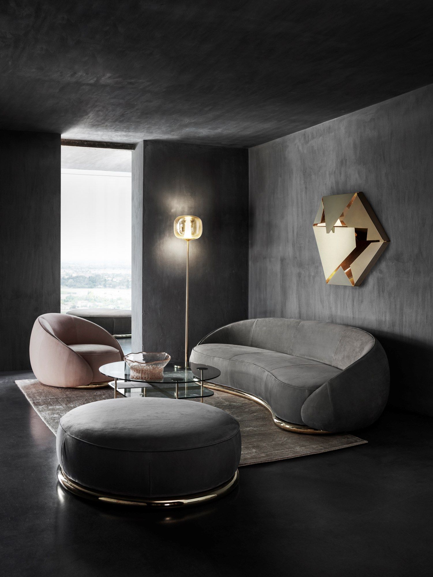 3-местный изогнутый диван GHIDINI1961 объятия ARCH-00115996 - Вид №6