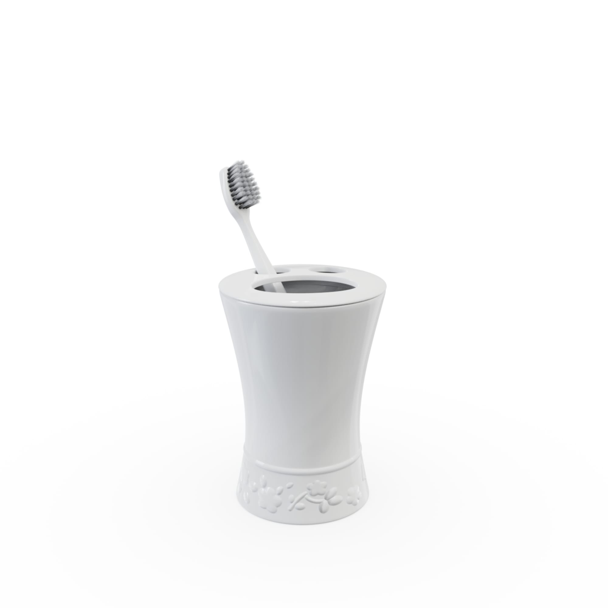 84730552 Стакан для зубных щёток Swensa Venice пластик цвет белый нет Santreyd 