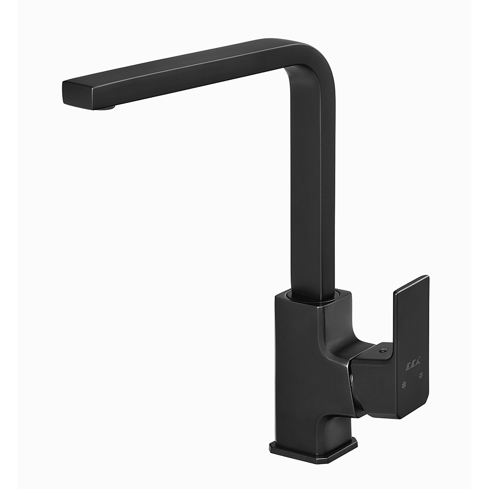 102118123c1  Смеситель для мойки Tiera - черный матовый Eca 