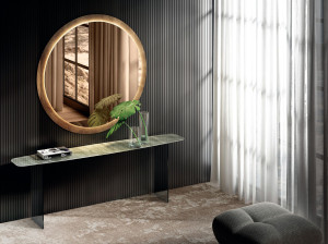 Стеклянная прямоугольная консоль