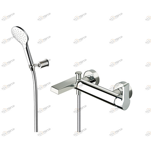 CRIOG181 Внешний смеситель для ванны с гибким шлангом LONG LIFE и регулируемым ручным душем с функцией защиты от накипи, 3 функции Cristina Rubinetterie 