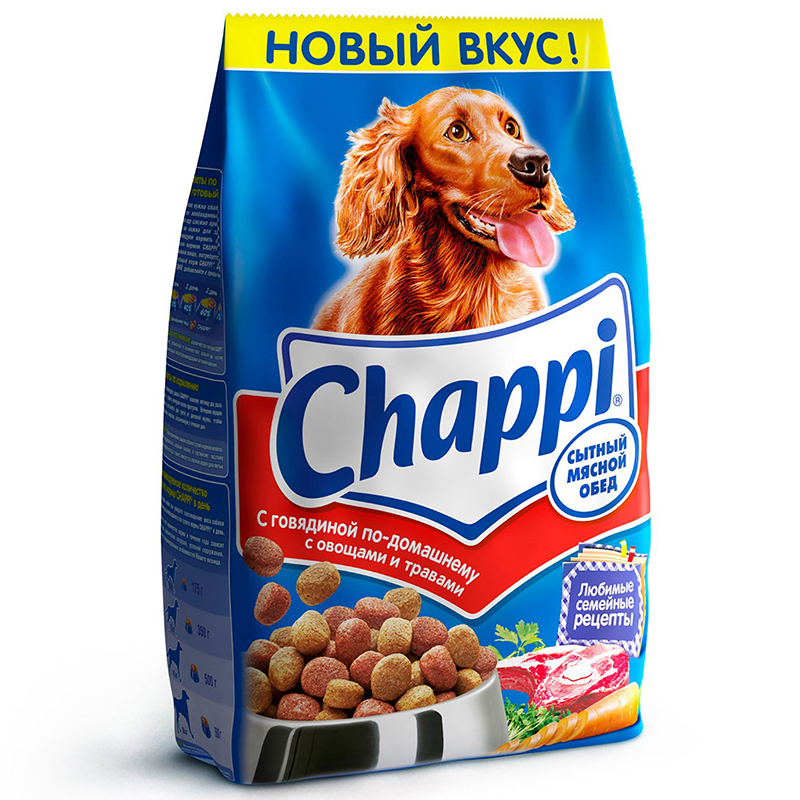 Т00007567 Корм для собак Говядина сух. 2,5кг Chappi 