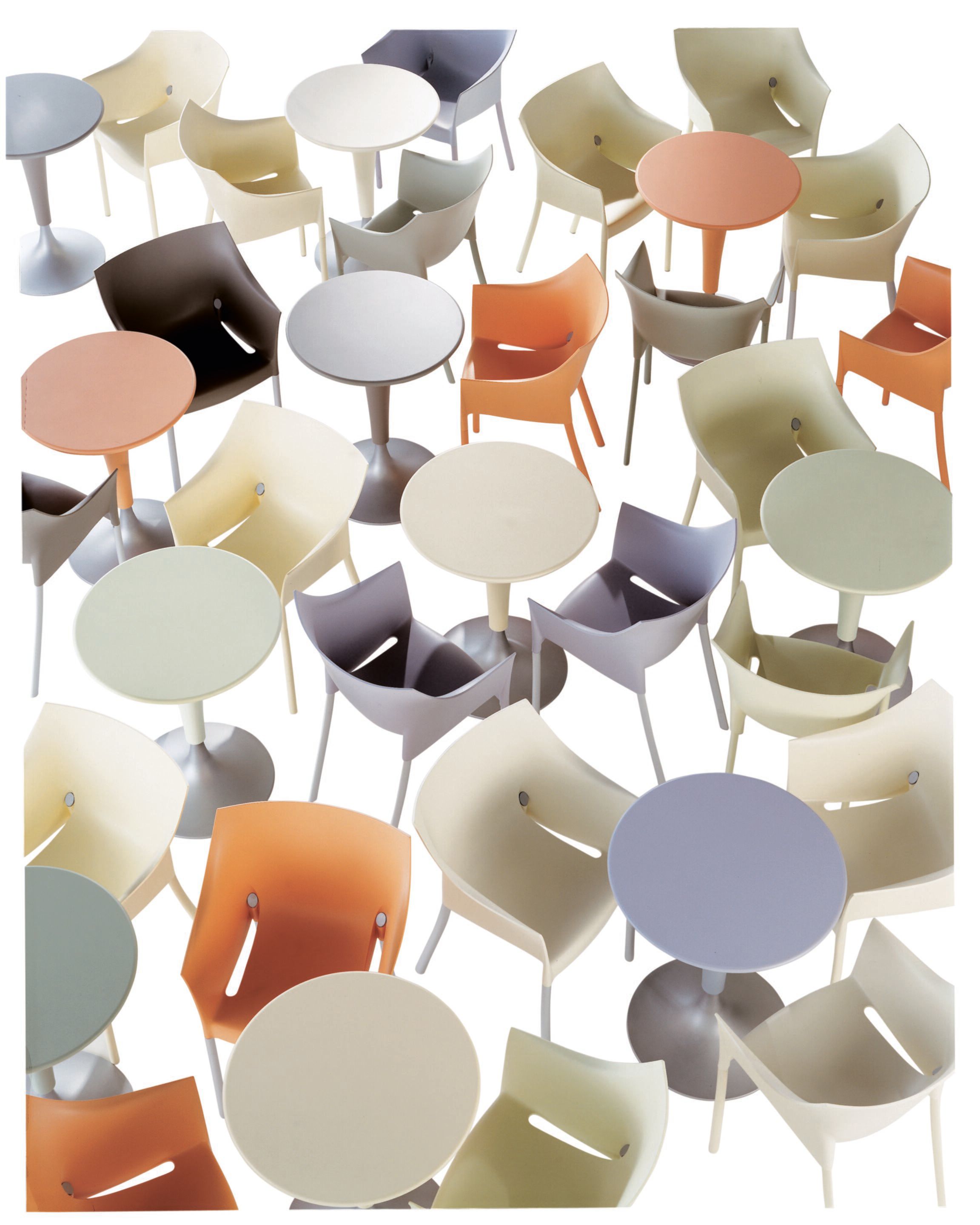 Полипропиленовый круглый садовый стол Kartell DR. NA ARCH-00137108 - Вид №2