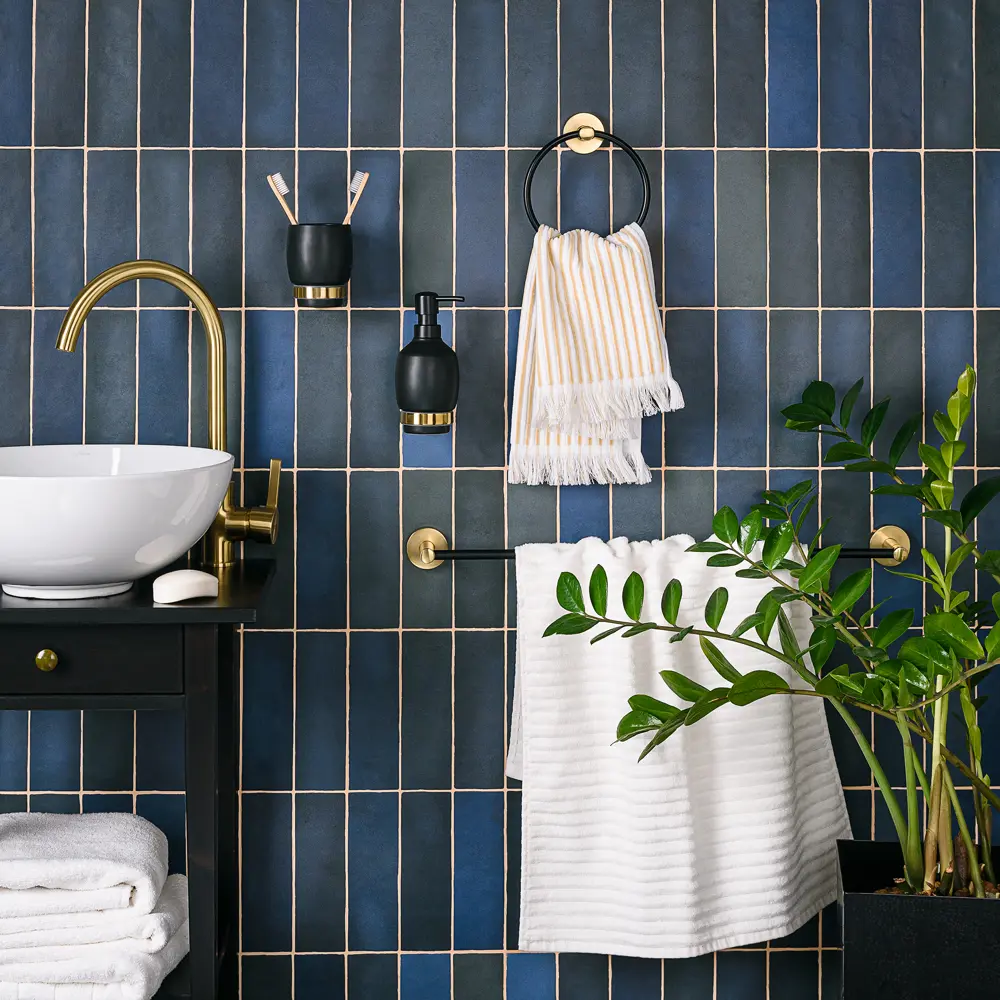 Держатель для полотенца Moroshka Oro Nero цвет чёрный/золотой STLM-2128924 - Вид №7