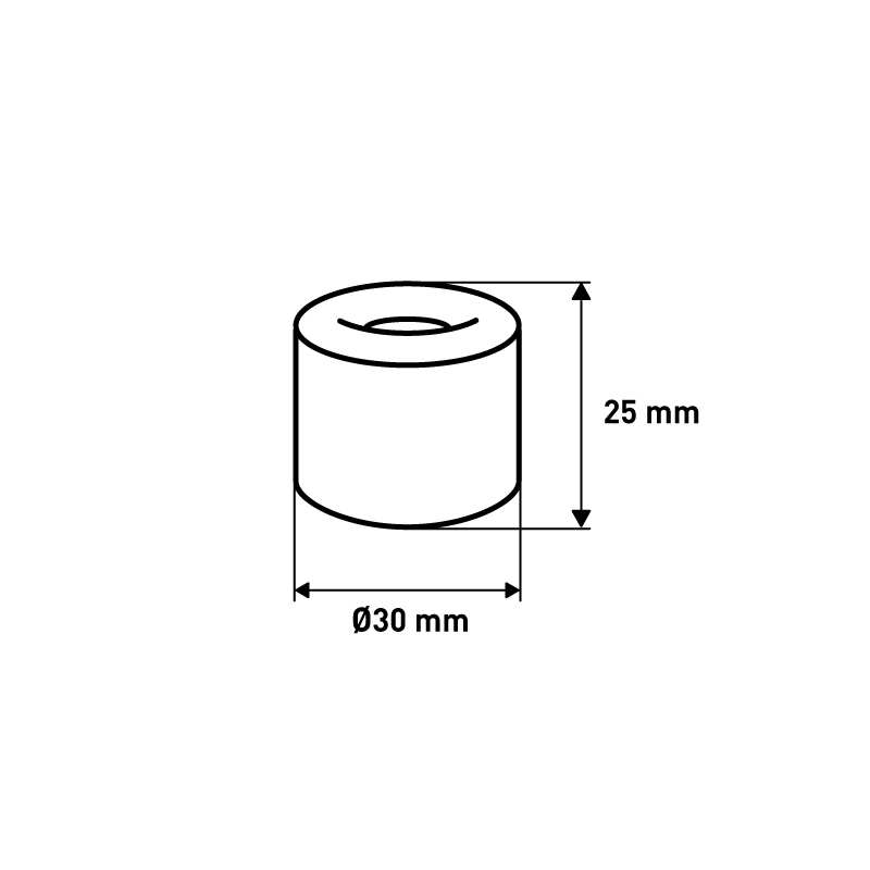 Дверной стопор , 30x30x25 мм, белый LJPS0045 Public Steel Россия  - Вид №1