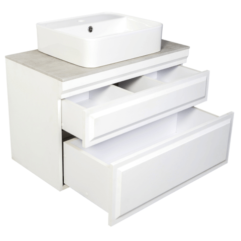 Тумба подвесная Modi, цвет белый софт Хром ORANGE sun-id-1516940 - Вид №4