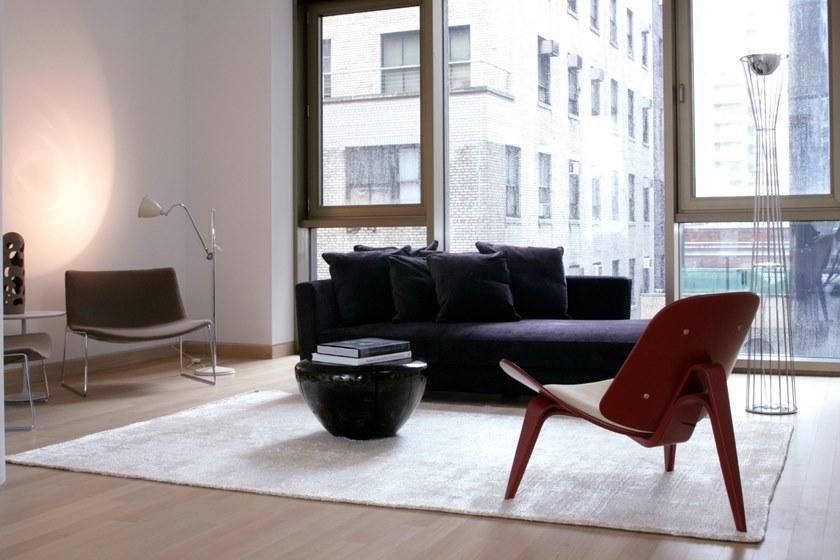 G.T.DESIGN Однотонный прямоугольный коврик из вискозы Kama special collections sun-id-1467126 - Вид №3