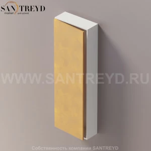 LIFT Модульный шкаф 120 см с левой дверью на доводчиках. Модули могут располагаться горизонтально и вертикально. Отделка: белая краска и натуральная кожа. AMOB054NALZSX