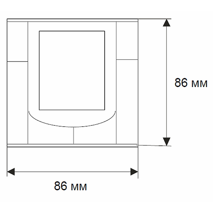 Комнатный термостат Wilma для RDF310.2/ММ полускрытого монтажа RDF3102MM - Вид №2