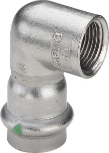 Viega Угольник переходной 90° Sanpress Inox 2314.2 (437046)