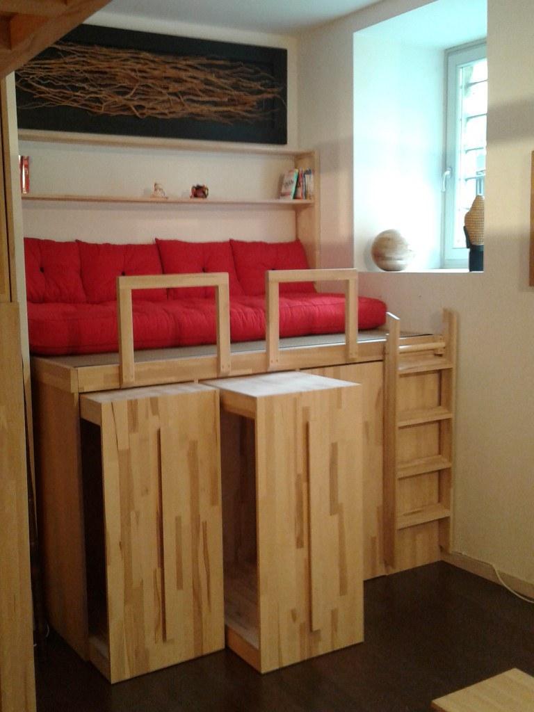 Cinius Кровать из массива дерева со съемными тележками Spaziobed sun-id-1496221 - Вид №3