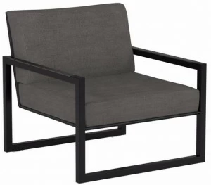 Royal Botania Консольное садовое кресло с обивкой из батилина с подлокотниками Ninix lounge