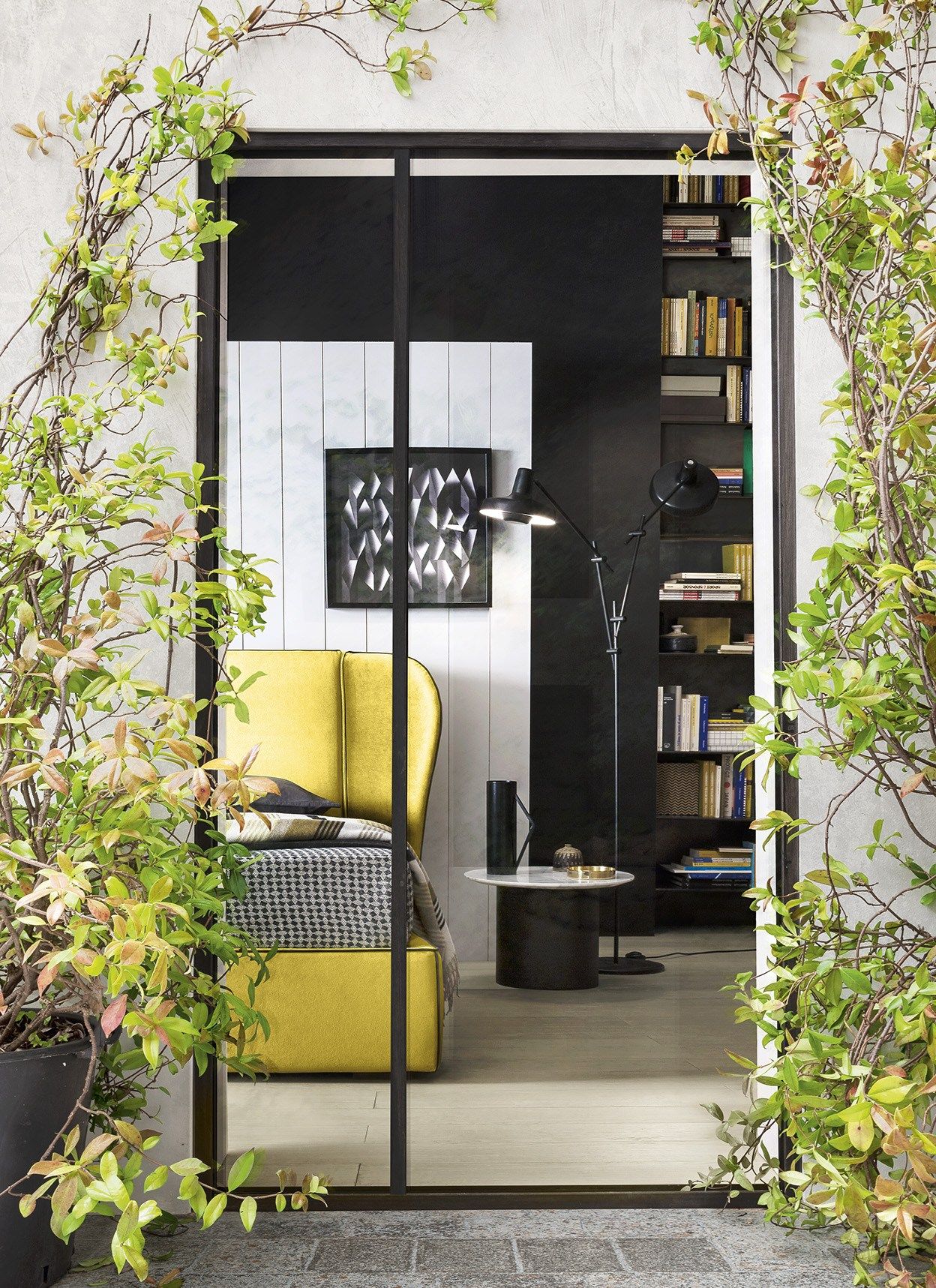 Двуспальная кровать для хранения ткани с мягким изголовьем Felis Bedstories ARCH-00019088 - Вид №4