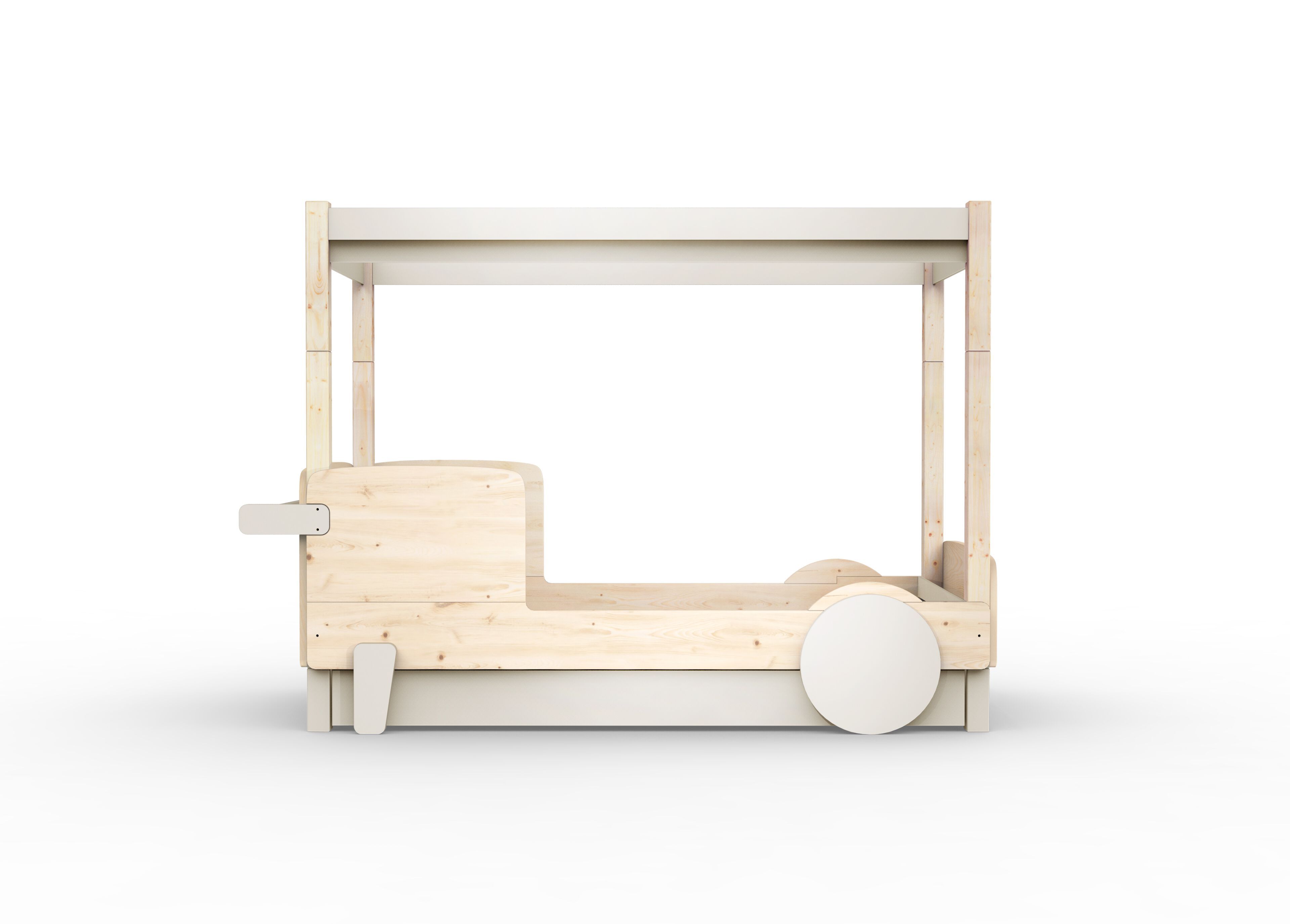 Деревянная выдвижная односпальная кровать с балдахином Mathy by Bols ARCH-00151317 - Вид №16