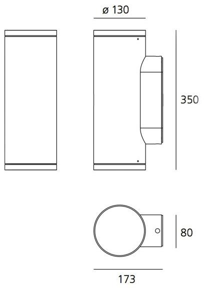 Artemide Светодиодный настенный светильник прямого света для наружного освещения из алюминия Calumet sun-id-1412161 - Вид №3
