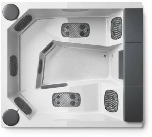 Gruppo Treesse Прямоугольный мини-бассейн с 3-х местной хромотерапией Treesse pool 212 x 190 x 90 cm