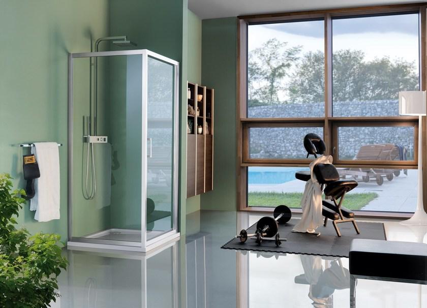 Samo Прямоугольная душевая кабина из закаленного стекла с распашной дверцей Classica sun-id-1398791 - Вид №5