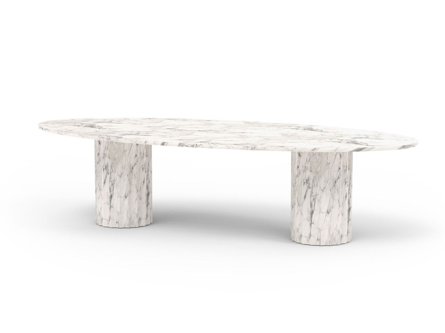 Овальный обеденный стол из стекловолокна GANSK ROMA ARCH-00022411