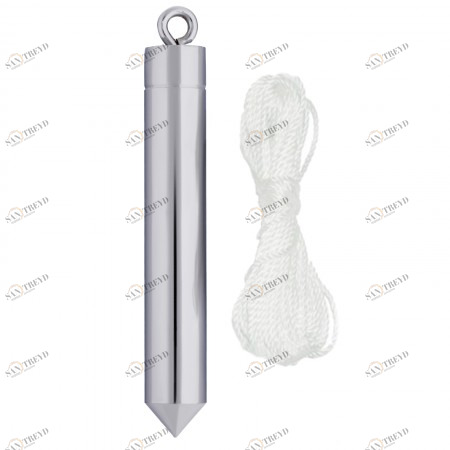 Отвес цилиндрический 150 гр шнур 5 метра Matrix 12637