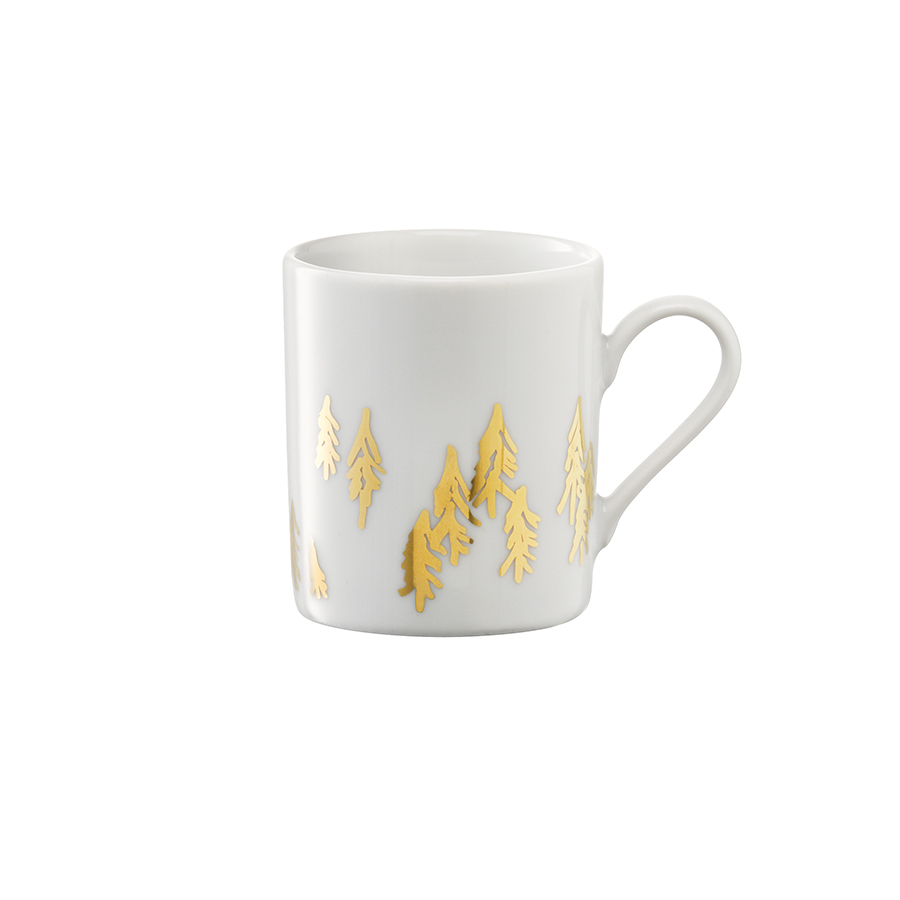 P263-04-157 Набор из 2 чашек для кофе с блюдцами fir metallic 0,1 л LSA International  - Вид №3