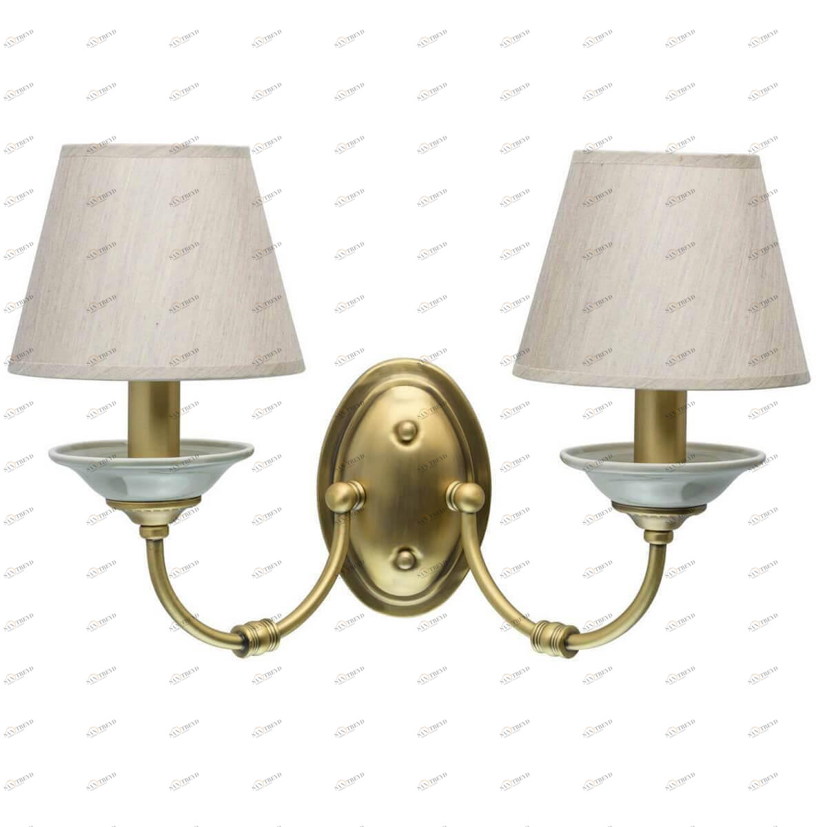 Бра металлическое с абажуром на 2 лампы серое "Магеллан 2" 713020502 MW-LIGHT МАГЕЛЛАН 2 00-3931310 Серый 