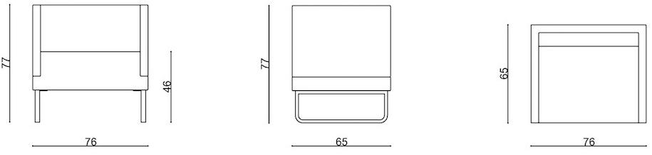 Ferrante Кресло с обивкой из ткани с подлокотниками Silence sun-id-1349016 - Вид №2