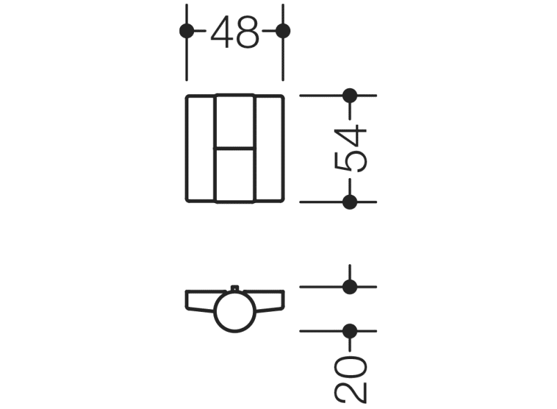 B9505B.50L ремешок на винтах HEWI Türzubehör  - Вид №6