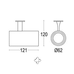 Алюминиевый круглый светодиодный прожектор Ghidini Lighting Point ARCH-00027725 - Вид №4