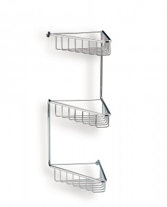 569(08) Stil Haus, решётка в ванную угловая 3-х уровневая, высота 54 см, цвет хром