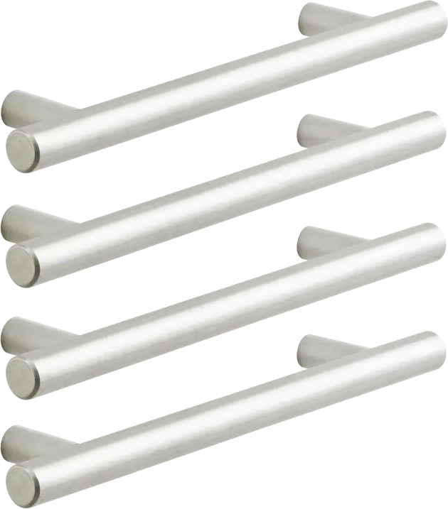 84335822 Ручка-рейлинг мебельная Sara 128 мм цвет никель 4 шт. STLM-1005746