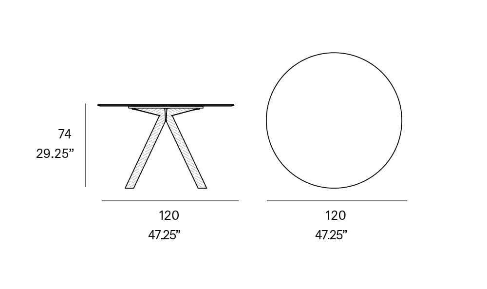 Круглый садовый стол EXPORMIM ATRIVM ARCH-00128829 - Вид №3