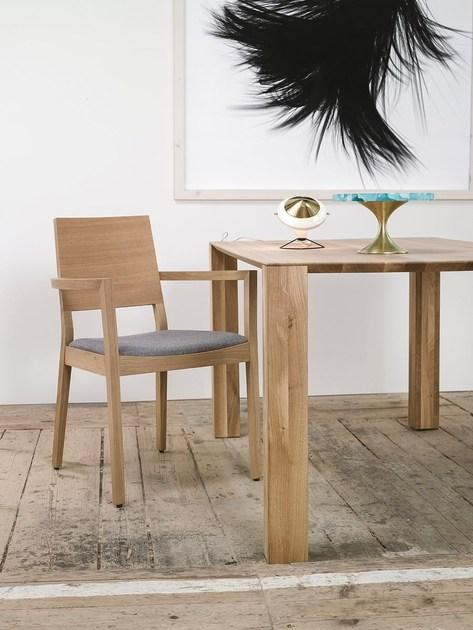 TON Деревянный стул с подлокотниками со встроенной подушкой sun-id-1458529 - Вид №2