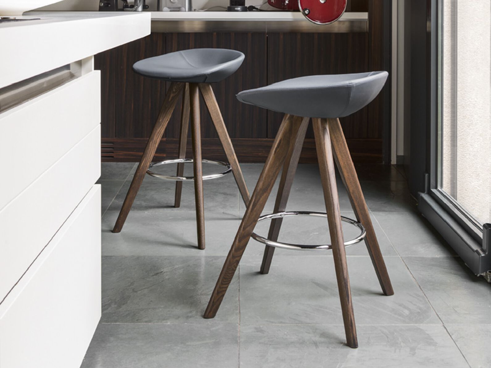 Табурет из массива дерева с подставкой для ног Calligaris PALM ARCH-00105219 - Вид №3