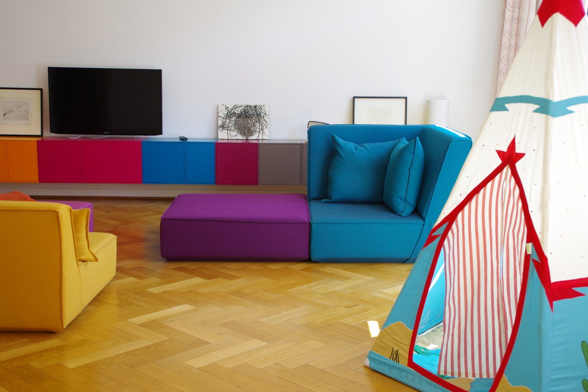 Модульный квадратный пуф из ткани Cubit by Mymito ARCH-00073733 - Вид №47