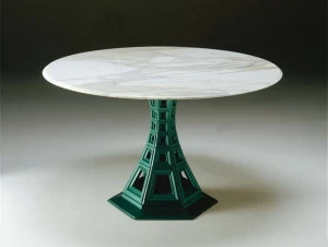 Mirabili Круглый стол из мрамора и металла Mirabili arte d'abitare