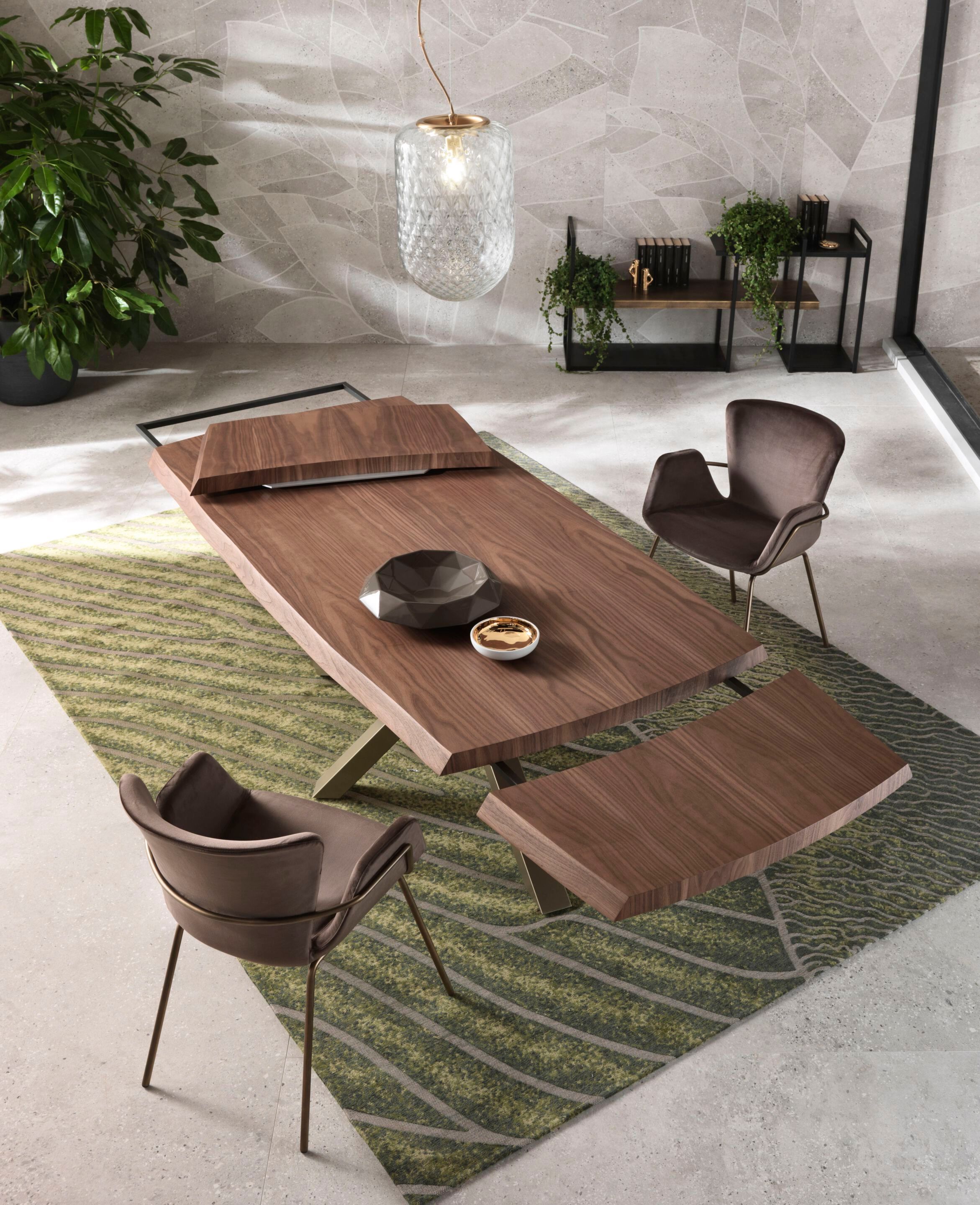 Фиксированный и выдвижной стол с деревянной столешницей RIFLESSI Shangai ARCH-00062136 - Вид №3